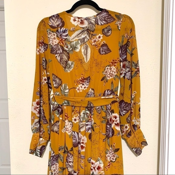 FASHION NOVA•NWOT mustard tropical maxi dress - Picture 7 of 11